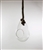 X-Large 13" Glass Tear Drop Plant Orb/Terrarium with Rope Hanger